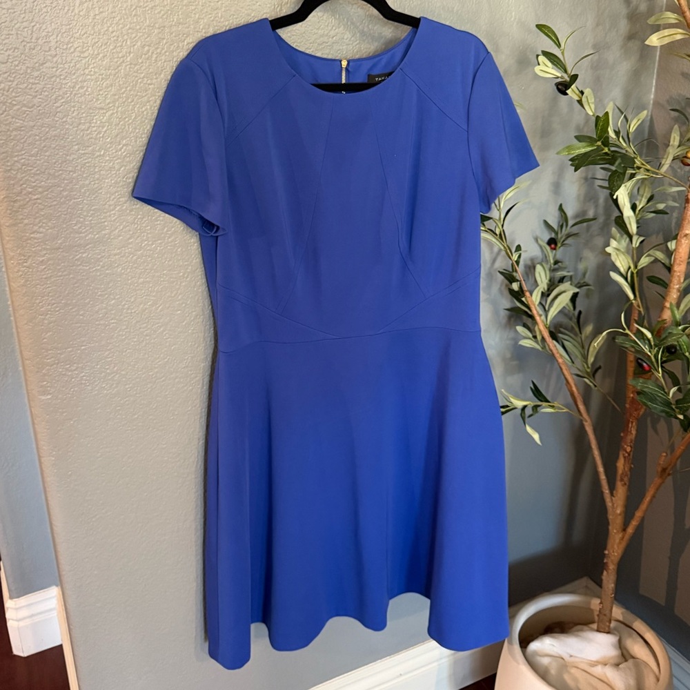 Tahari ASL Blue Mini Dress